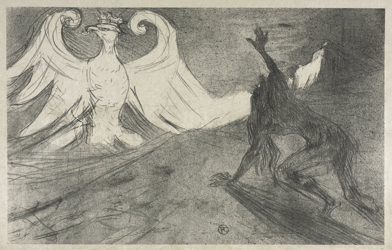 Projet pour frontispice de : Au pied du Sinaï - Henri de Toulouse-Lautrec
