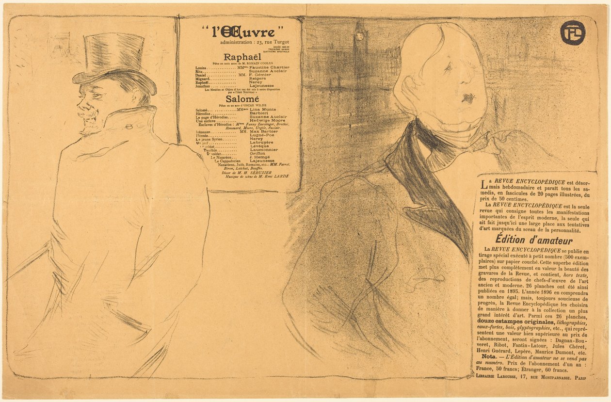 Raphael; Salome - Henri de Toulouse-Lautrec