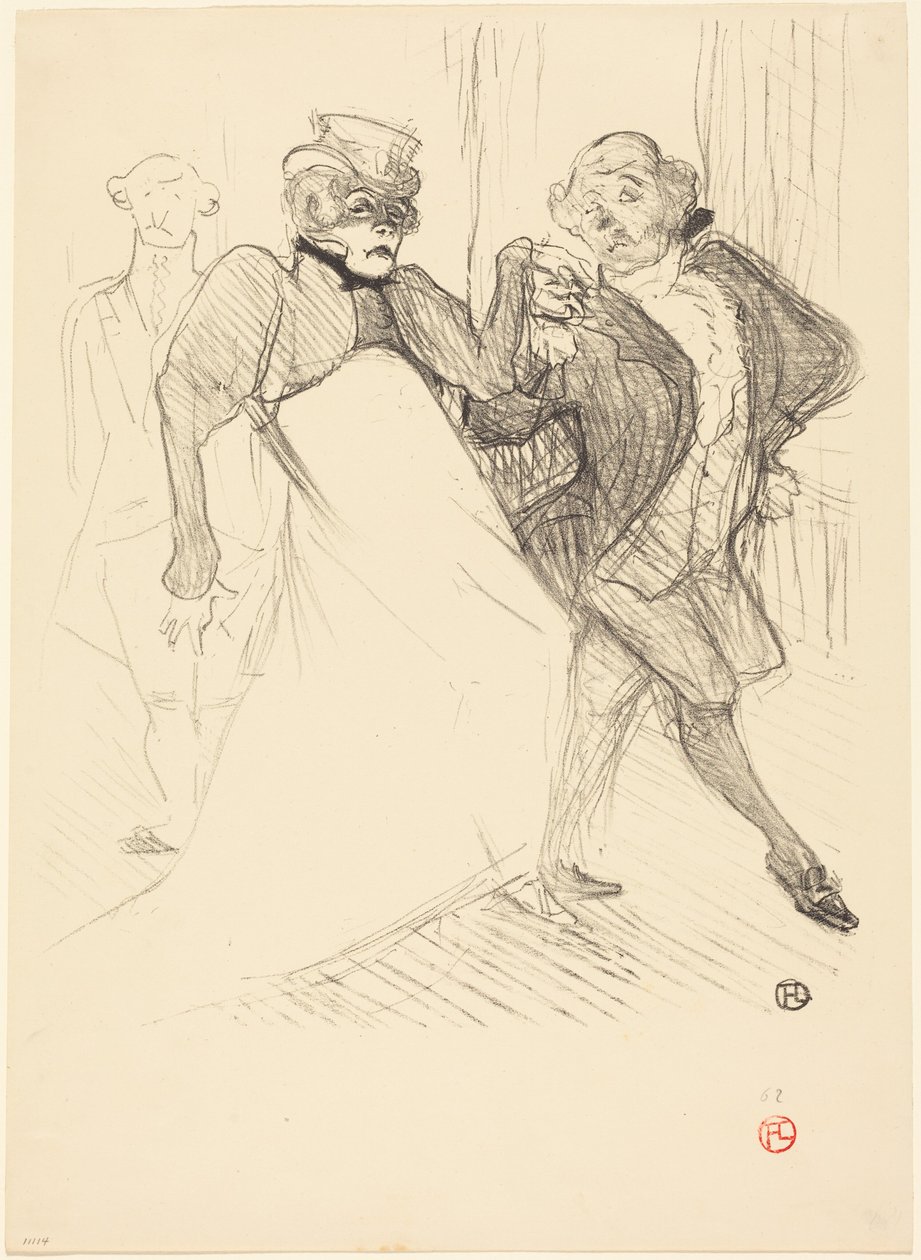 Rejane and Galipaux in "Madame Sans-Gêne" (Réjane et Galipaux dans "Madame Sans-Gêne") - Henri de Toulouse-Lautrec