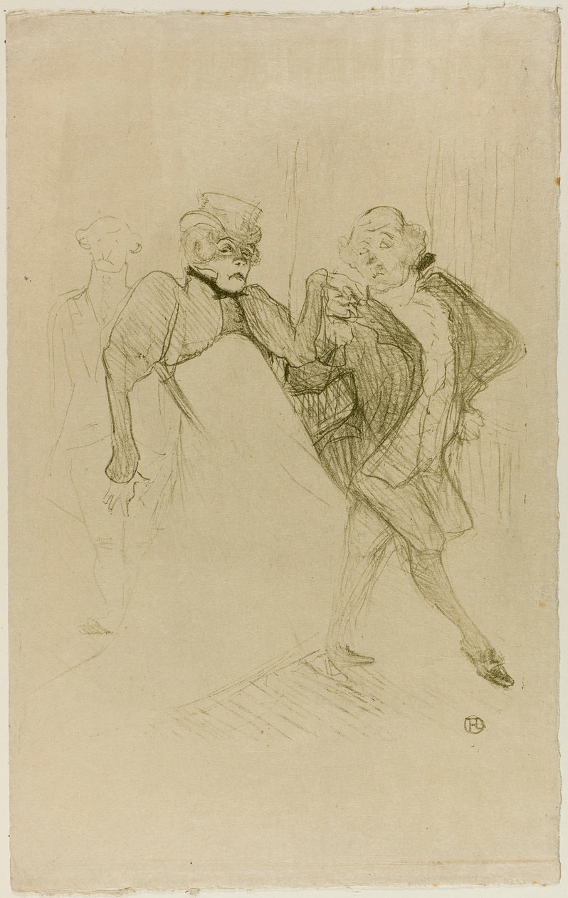 Réjane et Galipaux, dans Madame Sans-Gêne - Henri de Toulouse-Lautrec