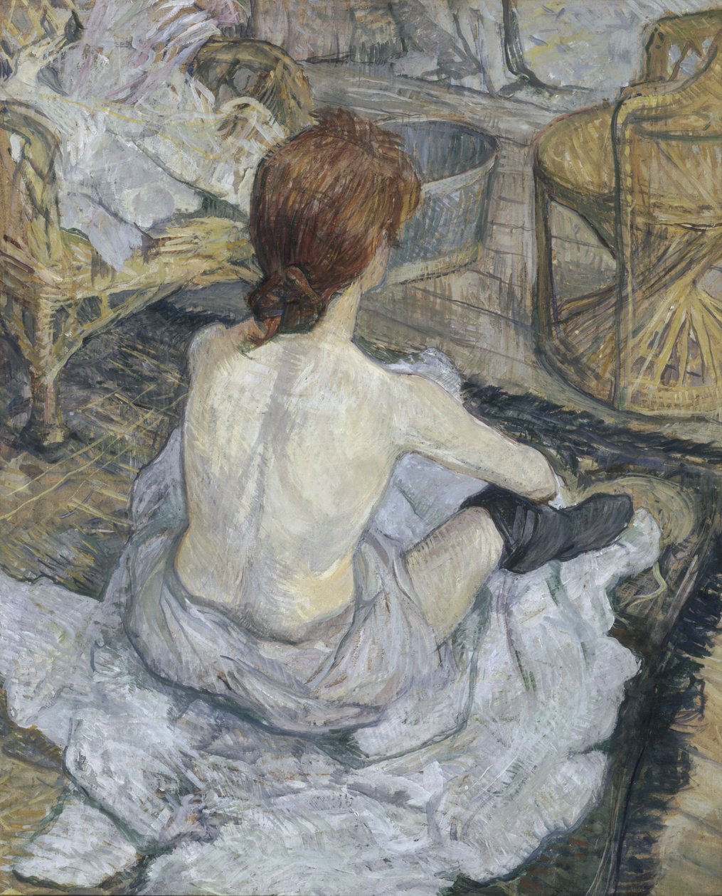 Rousse, dit aussi La Toilette - Henri de Toulouse-Lautrec