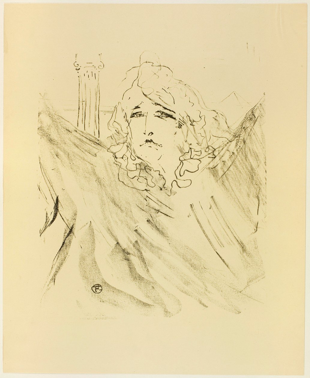 Sarah Bernhardt, de Treize Lithographies - Henri de Toulouse-Lautrec