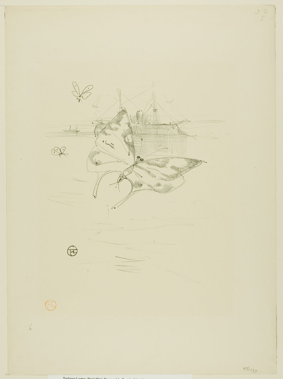 Les Papillons, de Mélodies de Désiré Dihau - Henri de Toulouse-Lautrec