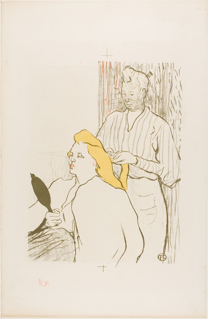 Le Coiffeur, Programme pour le Théâtre Libre - Henri de Toulouse-Lautrec