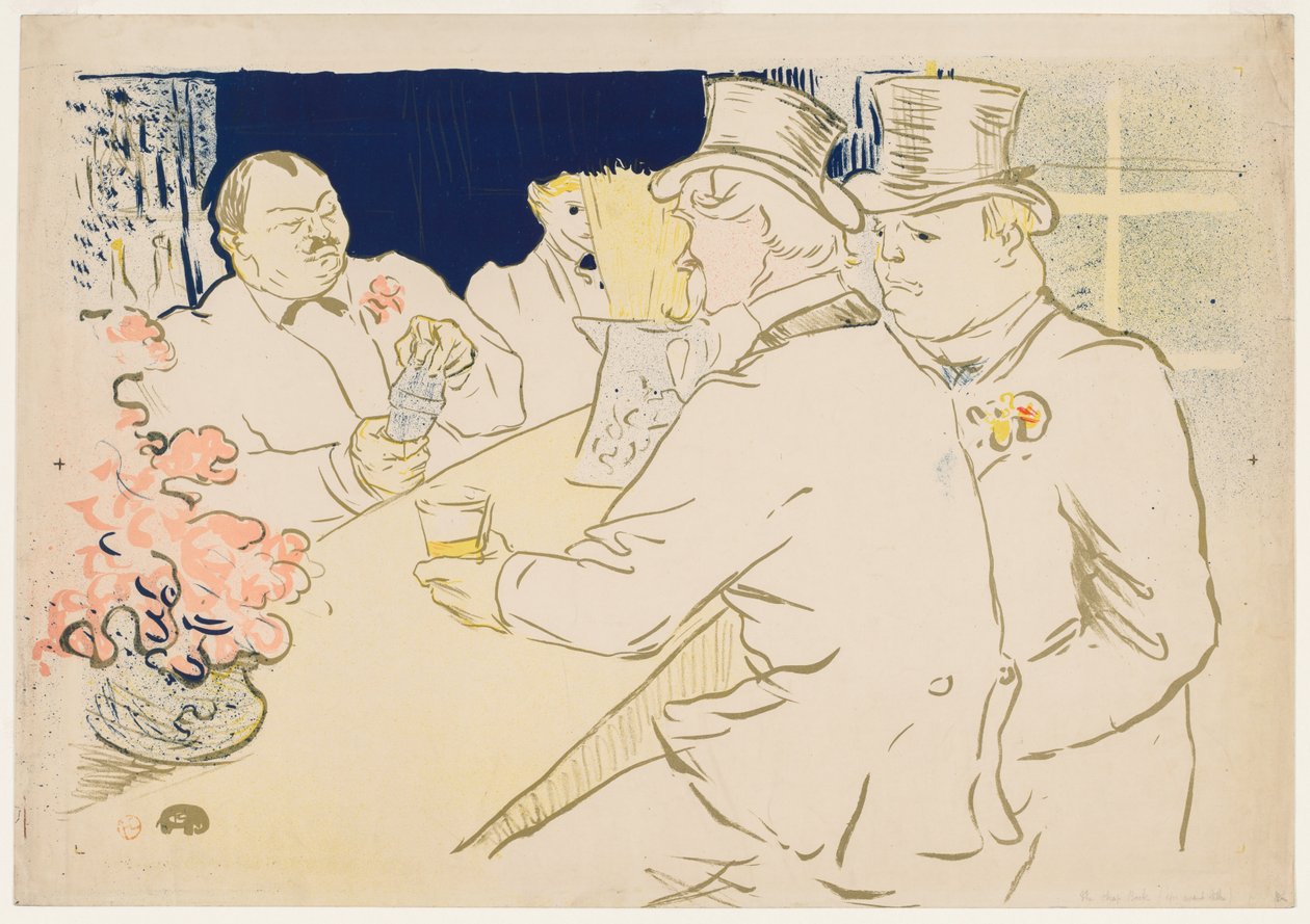 Le bar irlandais et américain, Rue Royale - Henri de Toulouse-Lautrec