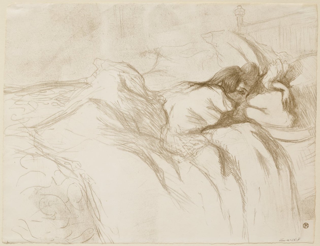 Femme allongée - au réveil - Henri de Toulouse-Lautrec