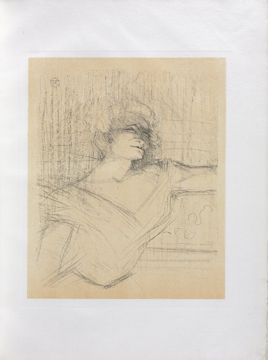 Yvette Guilbert-Série anglaise: Dans la glu - Henri de Toulouse-Lautrec
