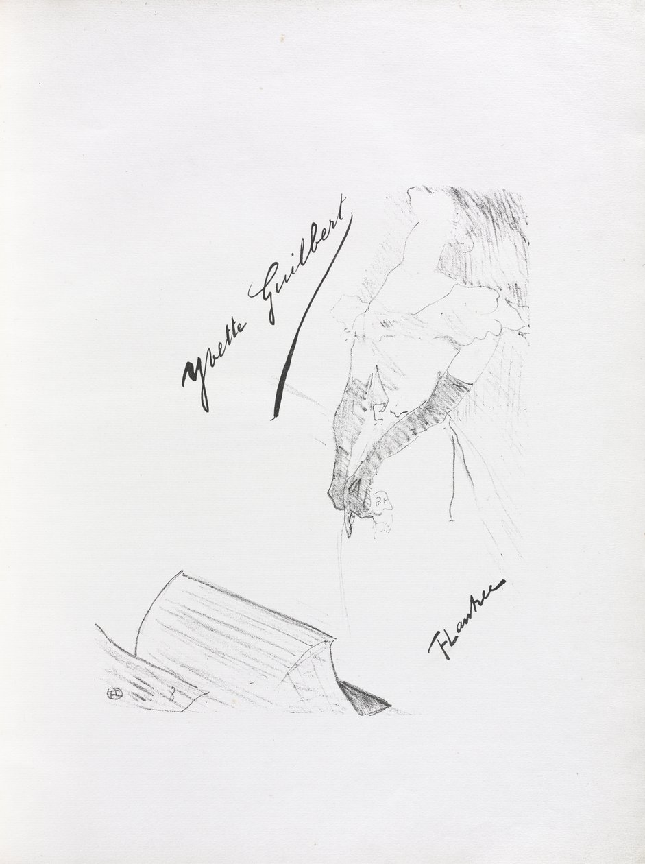 Yvette Guilbert-Série anglaise: Frontispice - Henri de Toulouse-Lautrec