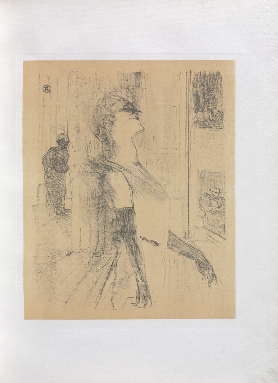 Yvette Guilbert-Série anglaise: Sur la scène - Henri de Toulouse-Lautrec