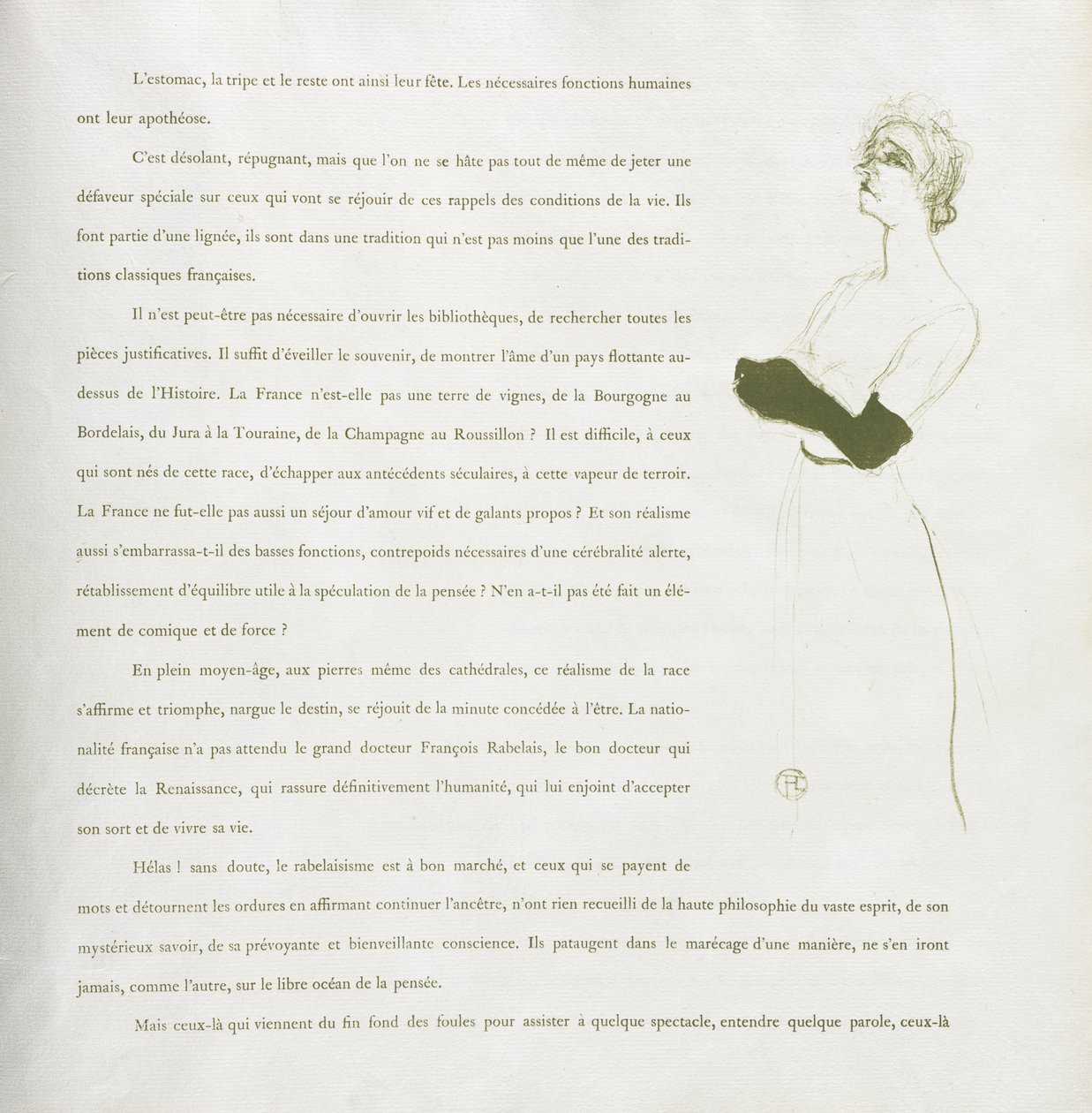 Yvette Guilbert - Série française : N° 10 - Henri de Toulouse-Lautrec