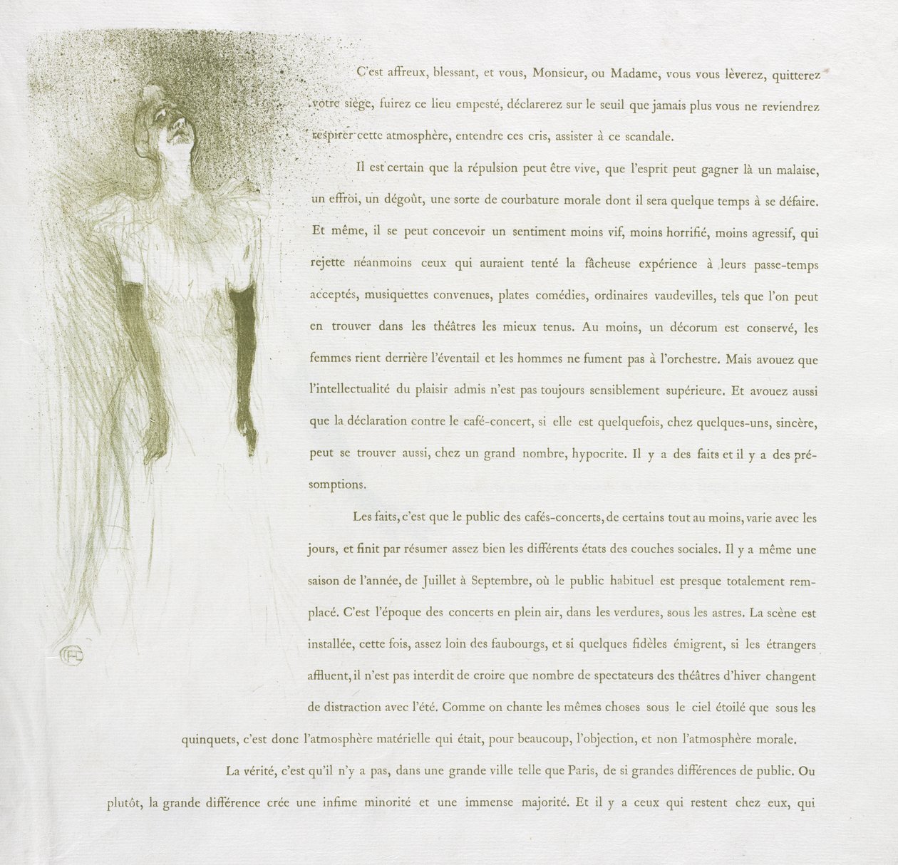 Yvette Guilbert - Série française : N° 3 - Henri de Toulouse-Lautrec