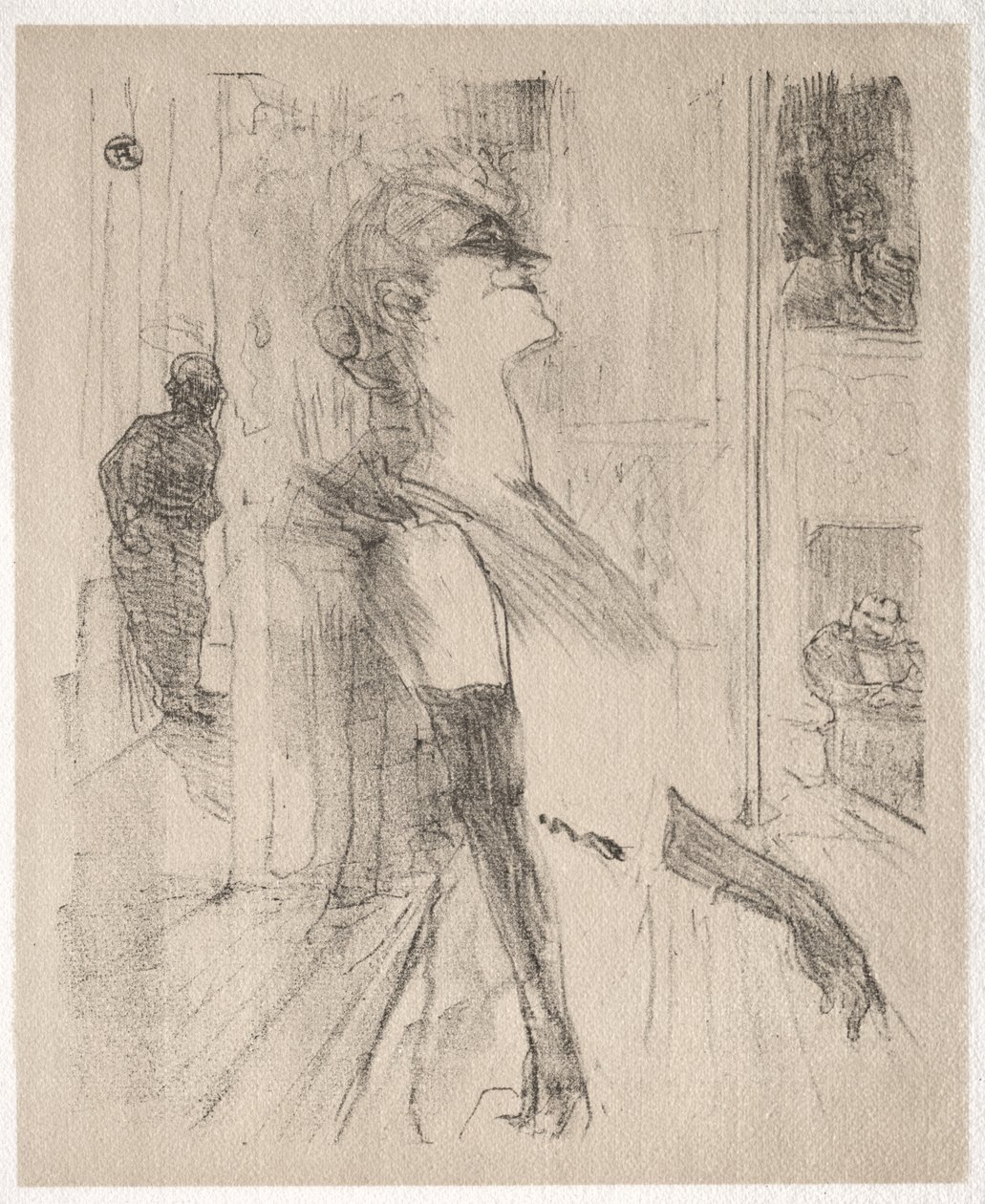 Yvette Guilbert : Sur la scène - Henri de Toulouse-Lautrec