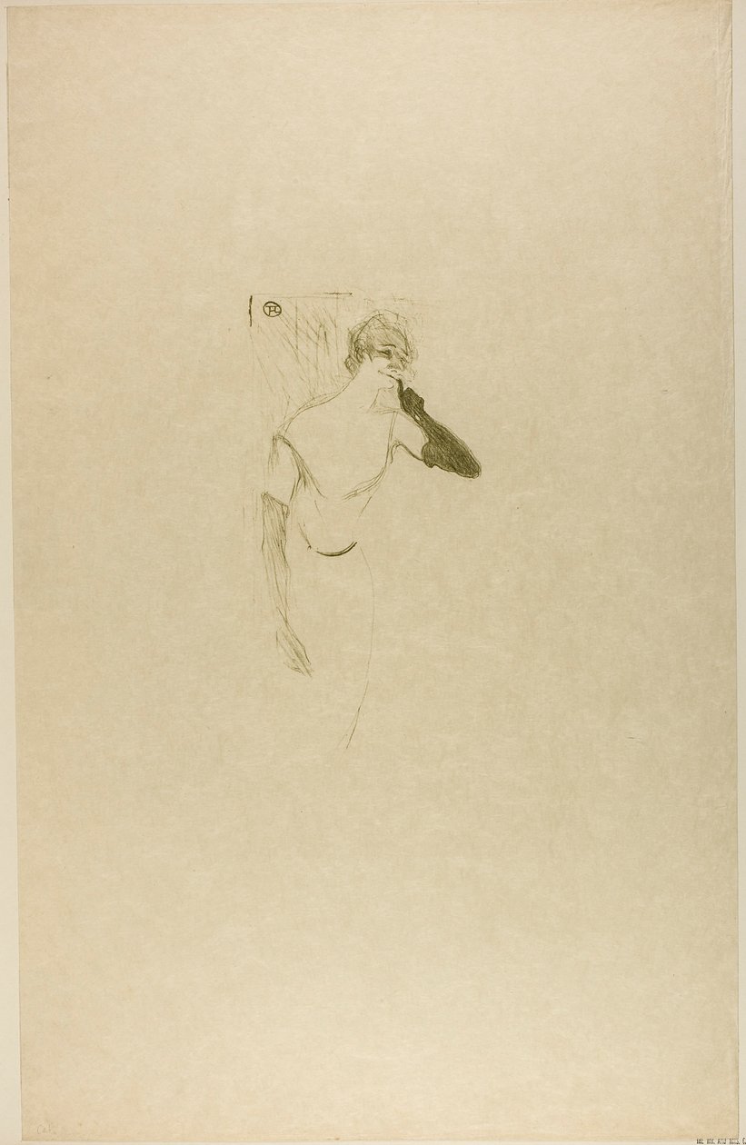 Yvette Guilbert, en Colombine à Pierrot - Henri de Toulouse-Lautrec