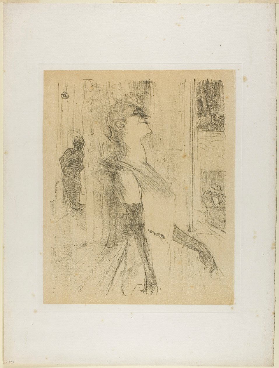 Yvette Guilbert sur scène, de Yvette Guilbert - Henri de Toulouse-Lautrec