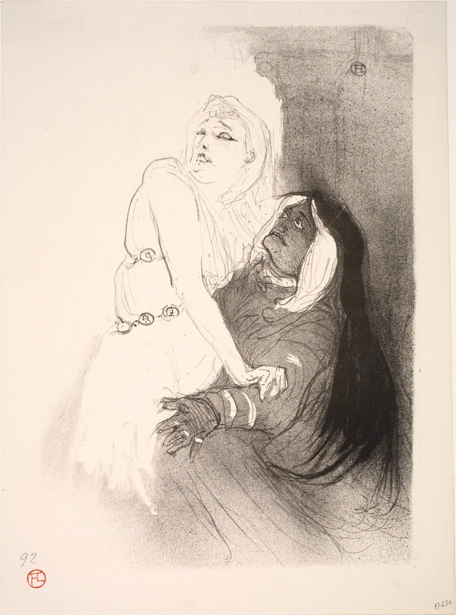 À la Renaissance, Sarah Bernhardt dans Phèdre - Henri de Toulouse Lautrec