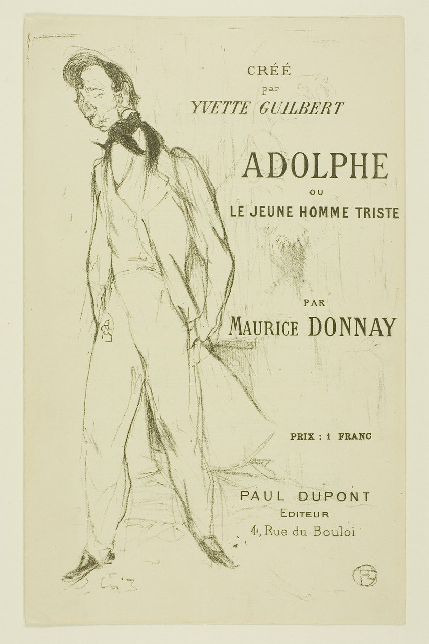 Adolphe—Le jeune homme triste - Henri de Toulouse Lautrec