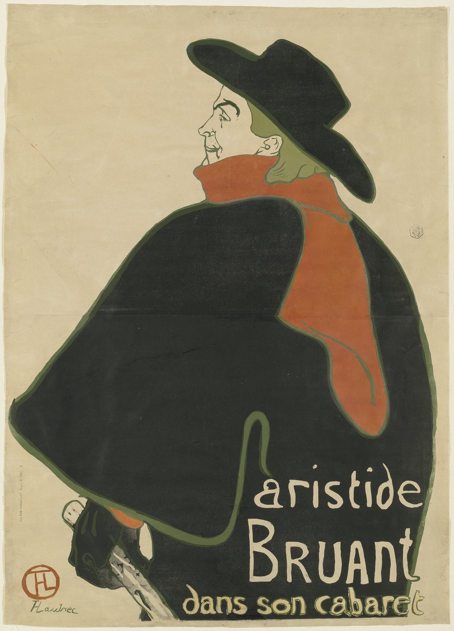 Aristide Bruant, dans son cabaret, 1893 - Henri de Toulouse Lautrec