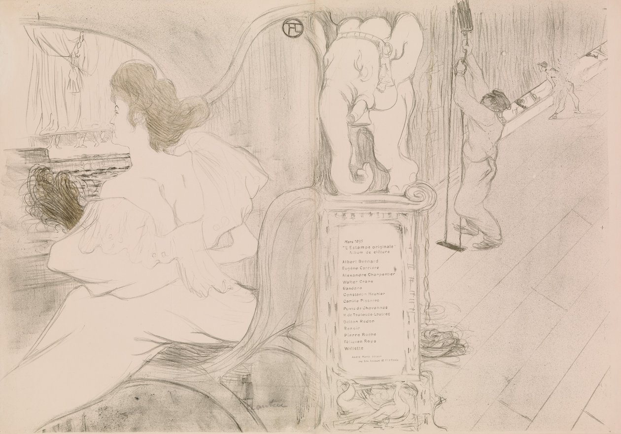 Au rideau, 1895 - Henri de Toulouse Lautrec