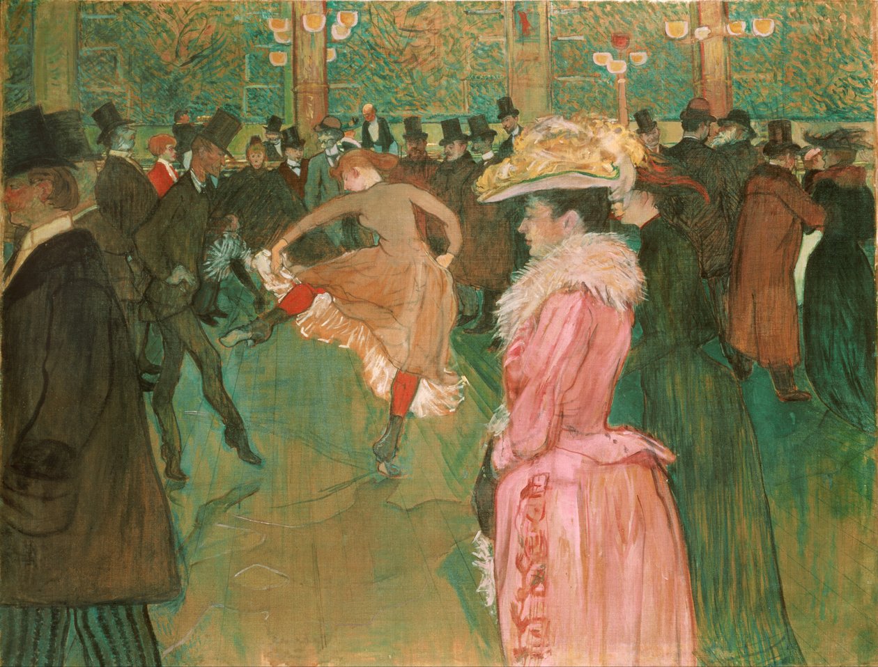Au Moulin Rouge : La danse - Henri de Toulouse Lautrec