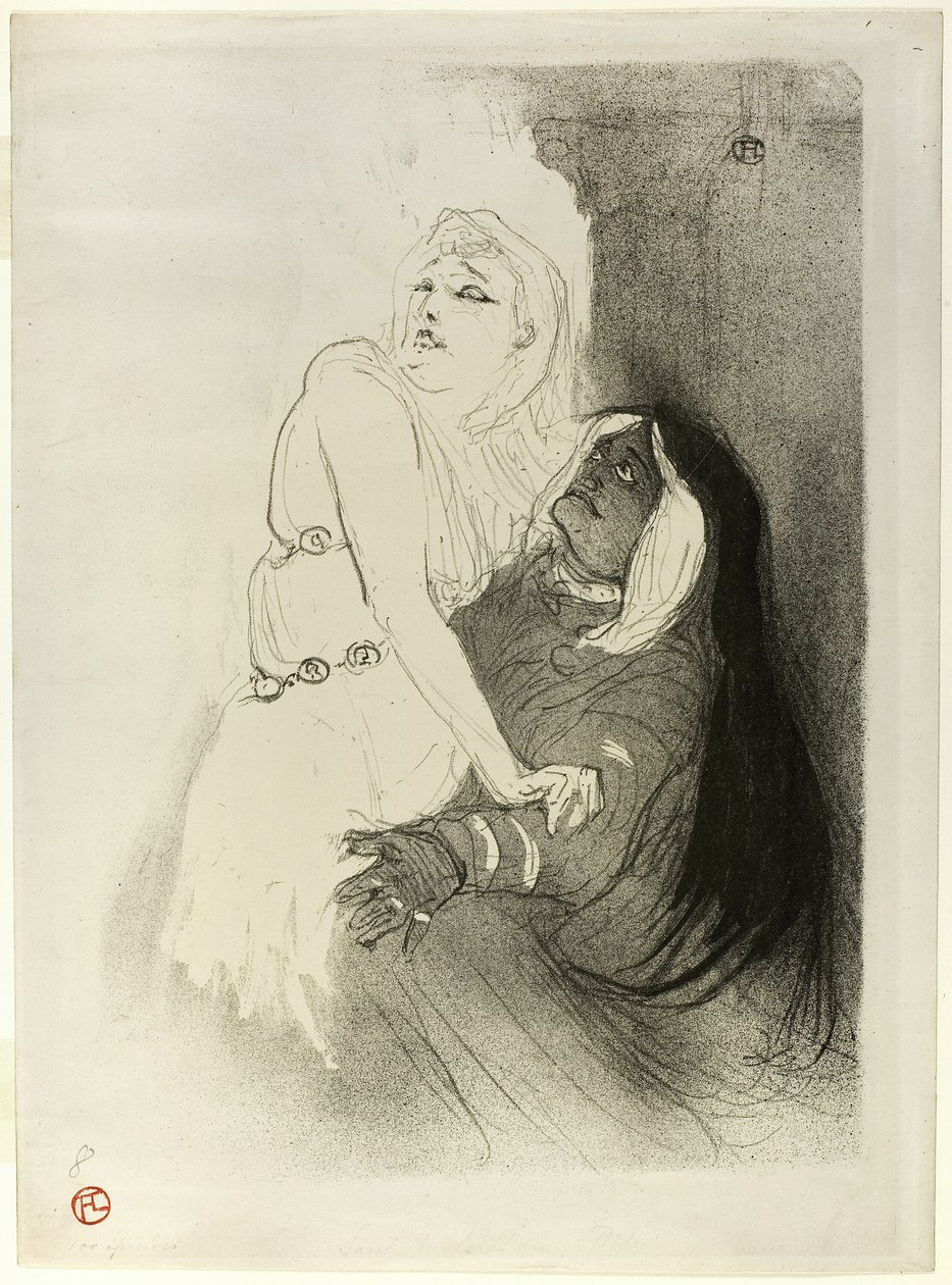 À la Renaissance : Sarah Bernhardt dans Phèdre - Henri de Toulouse Lautrec