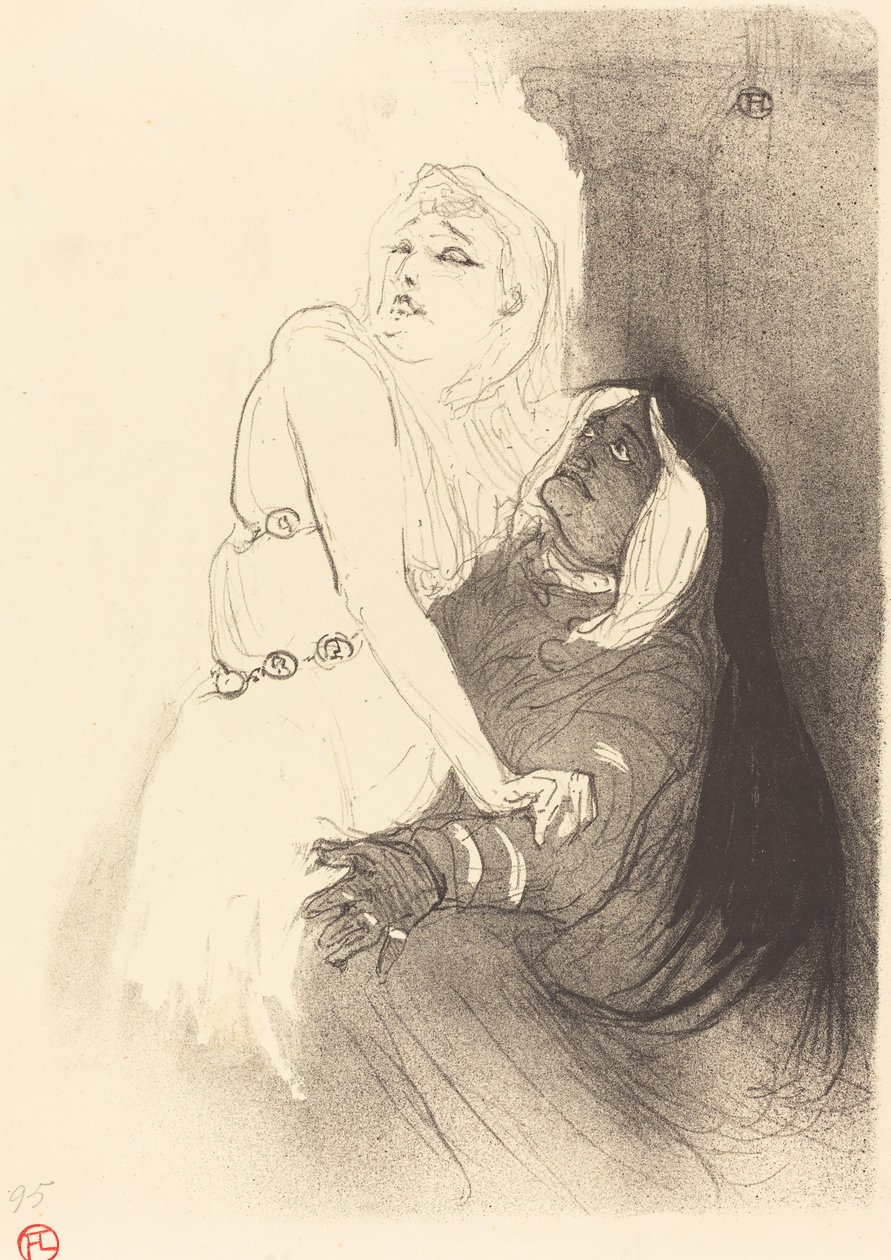 À la Renaissance: Sarah Bernhardt dans "Phèdre" - Henri de Toulouse Lautrec