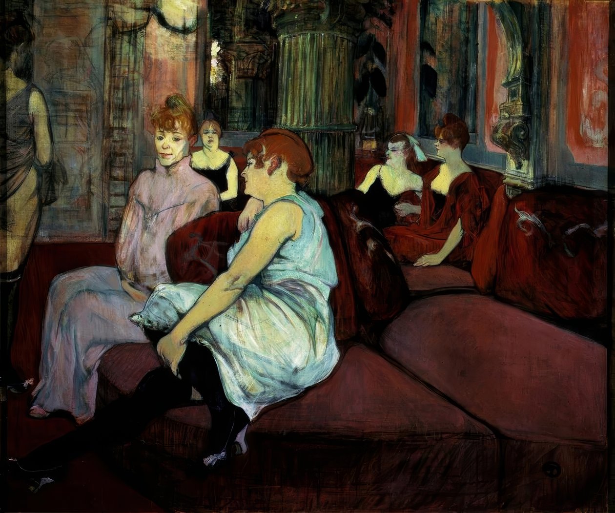 Au Salon de la rue des Moulins - Henri de Toulouse-Lautrec