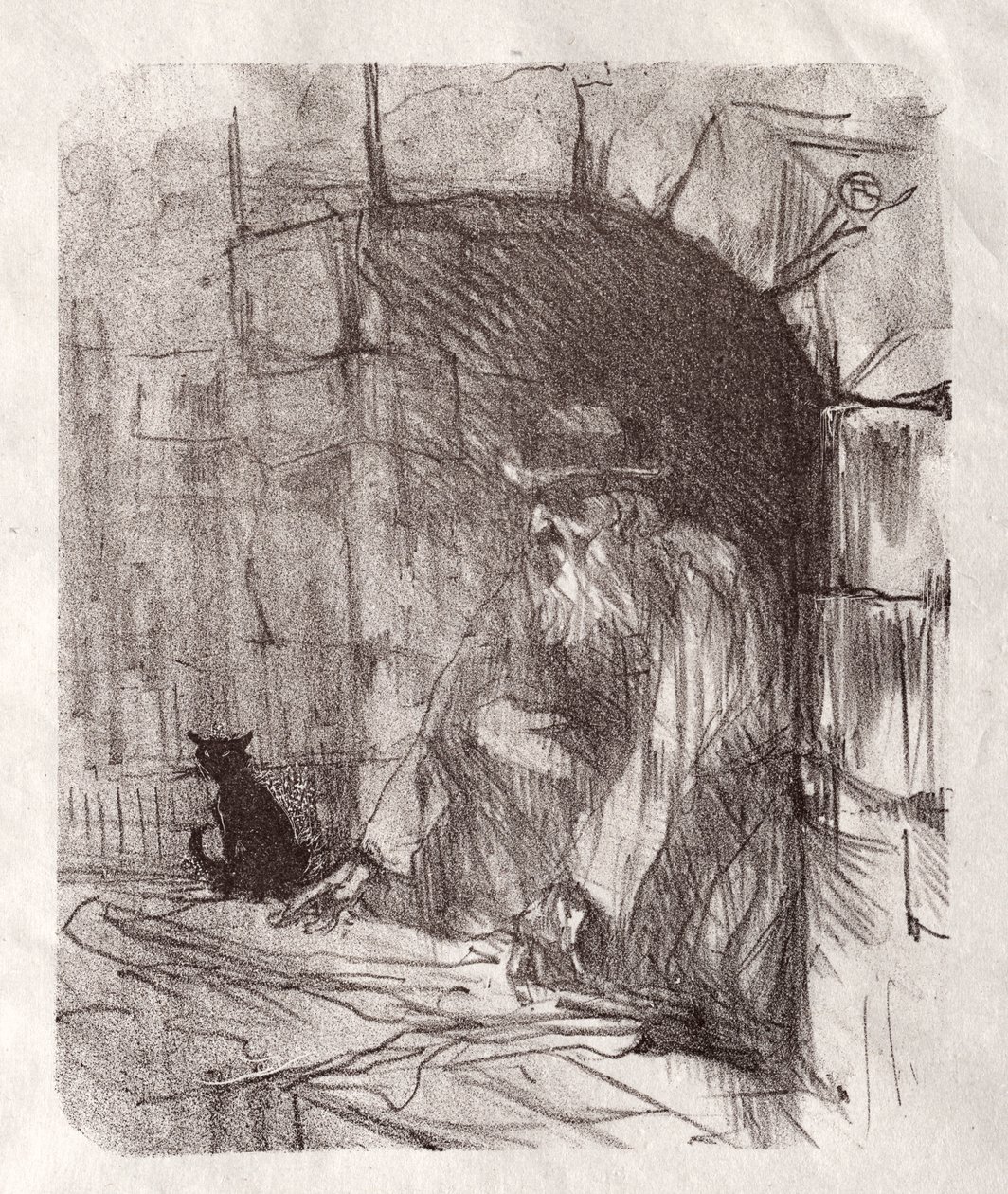 Au pied du Sinaï: Une arrière-boutique à Cracovie - Henri de Toulouse Lautrec