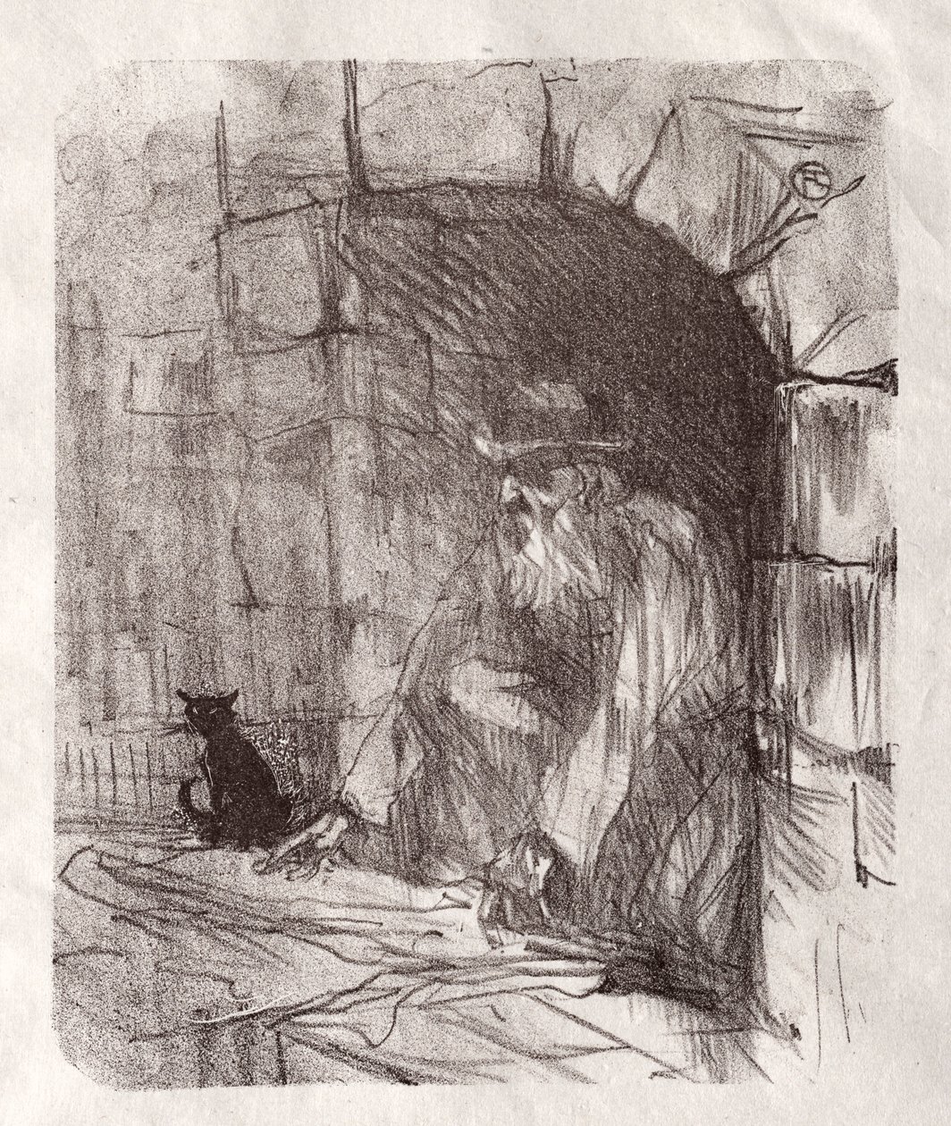 Au pied du Sinaï : Une arrière-boutique à Cracovie, 1898 - Henri de Toulouse Lautrec