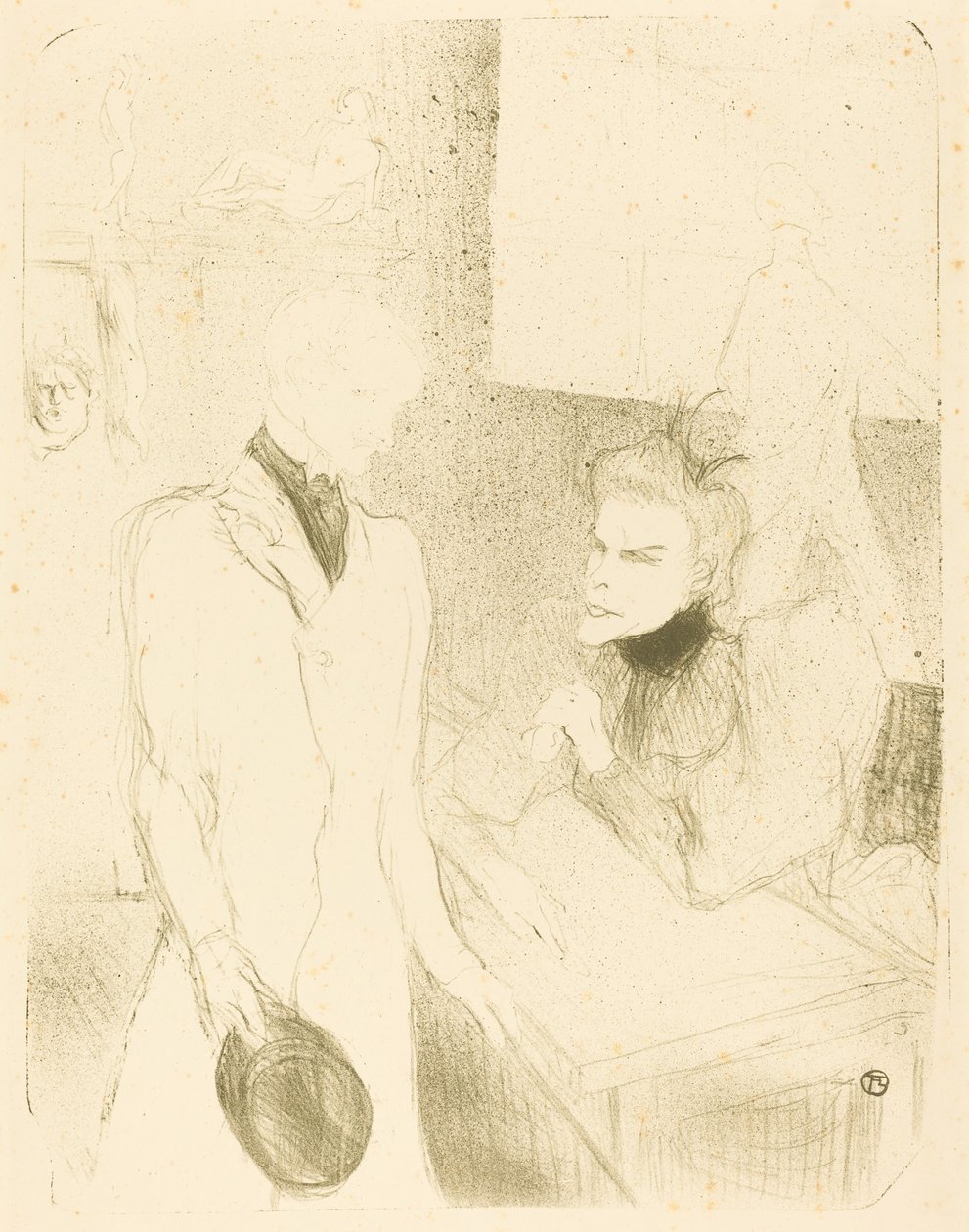 Brandès et Les Bargy dans Cabotins, 1894 - Henri de Toulouse Lautrec