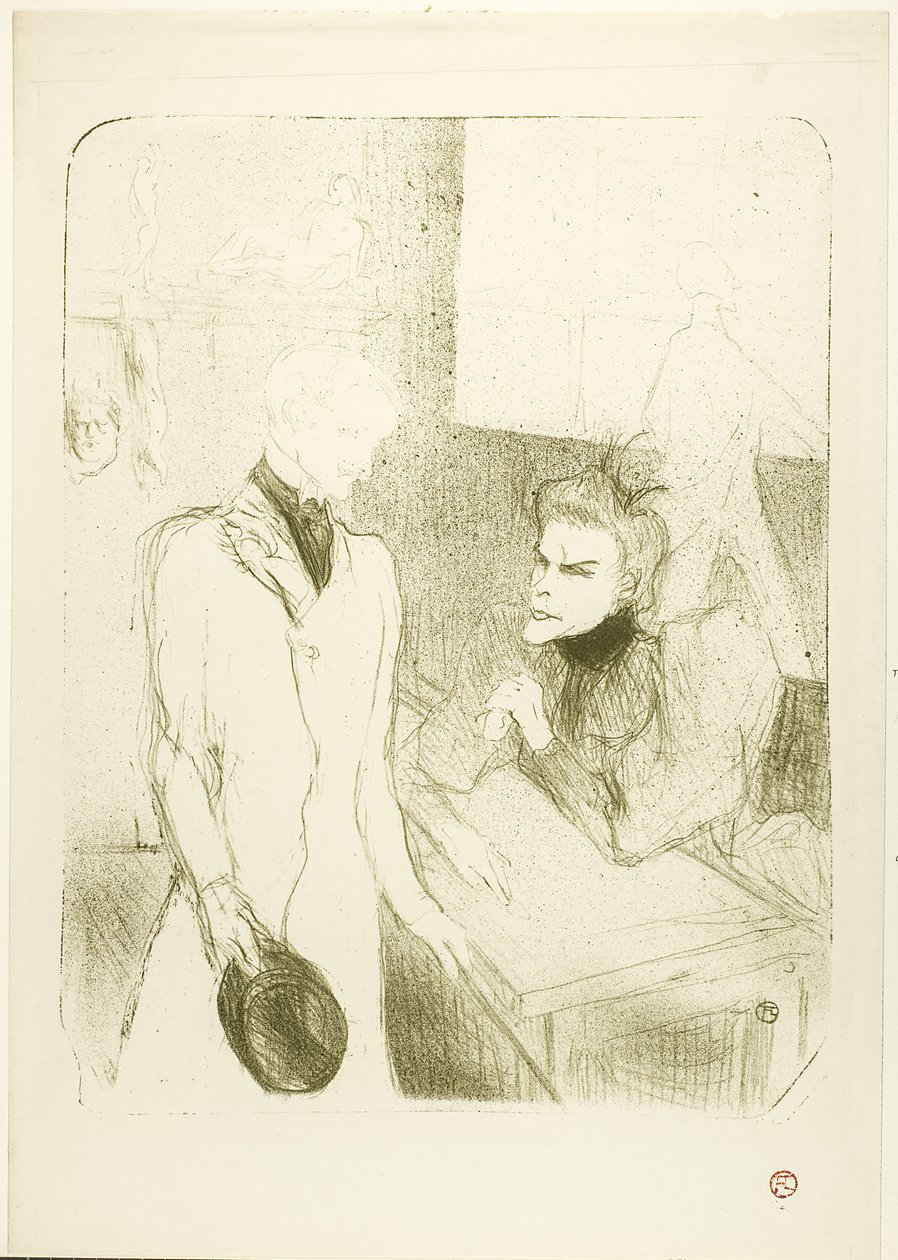 Brandès et le Bargy, dans Les Cabotins - Henri de Toulouse Lautrec