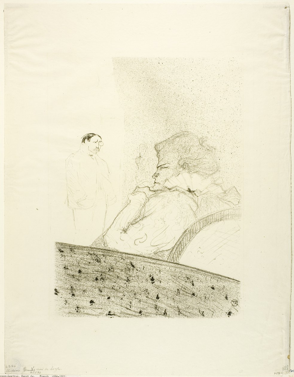 Brandès dans sa loge - Henri de Toulouse Lautrec