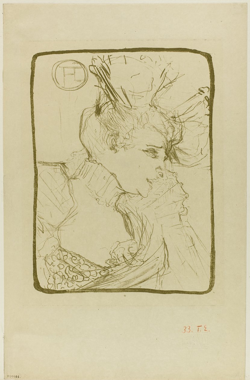 Buste de Mademoiselle Marcelle Lender - Henri de Toulouse Lautrec