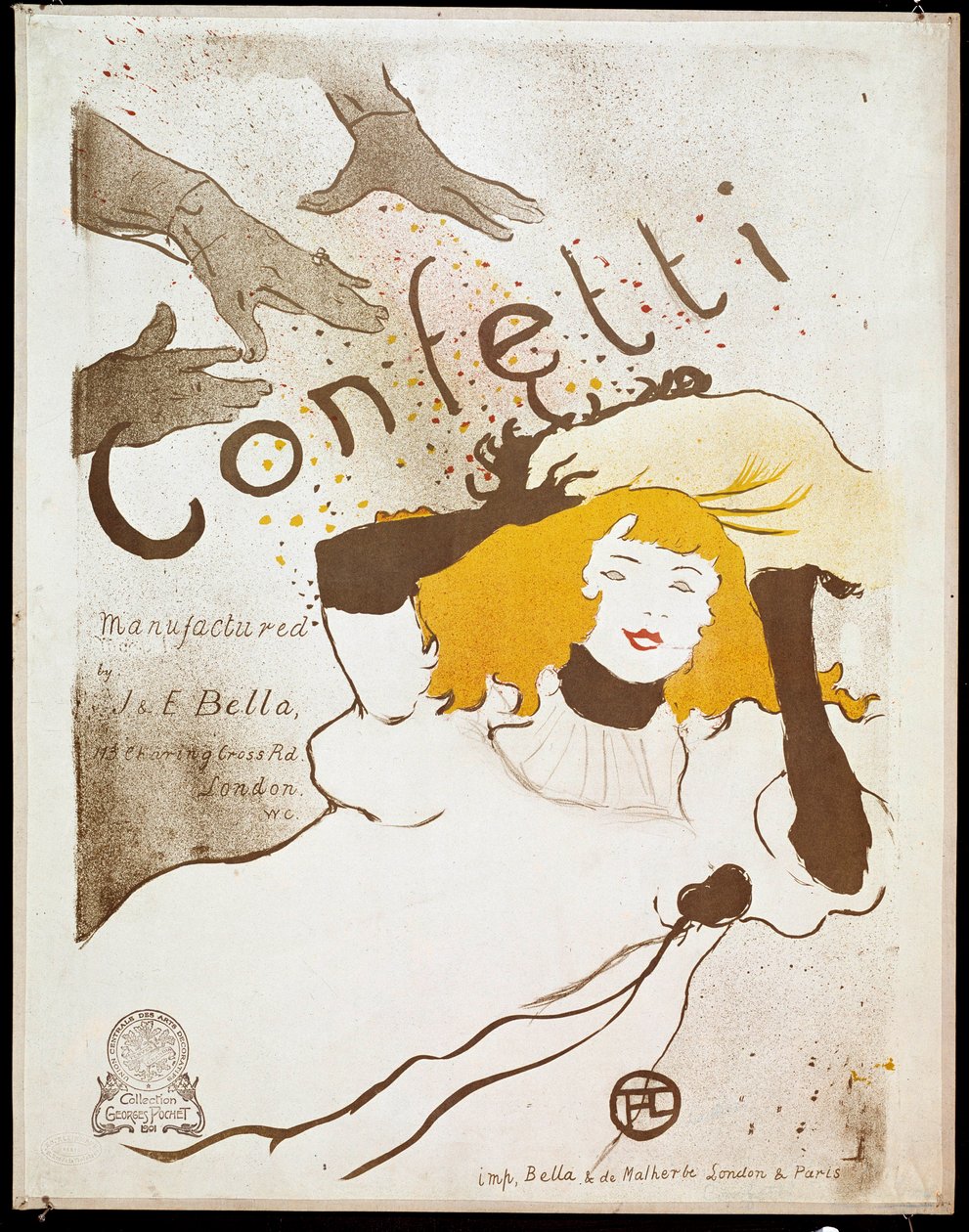 Henri de Toulouse-Lautre、Confetti、希少画集画 Henri de Toulouse-Lautrec | Confetti (ca. 1893) | Available for