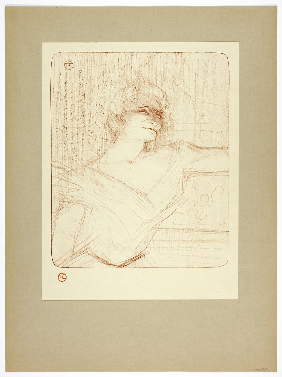 Dans la glu, planche deux de Yvette Guilbert - Henri de Toulouse Lautrec