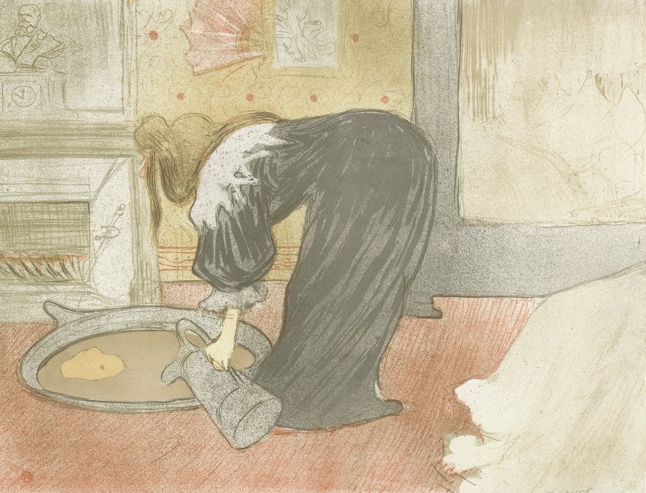 Elles : Femme à la baignoire - Henri de Toulouse Lautrec