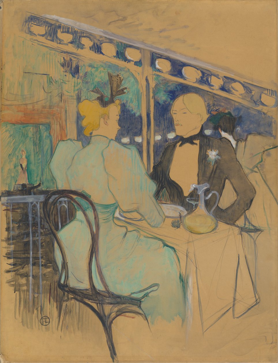Gens chic aux Ambassadeurs - Henri de Toulouse Lautrec