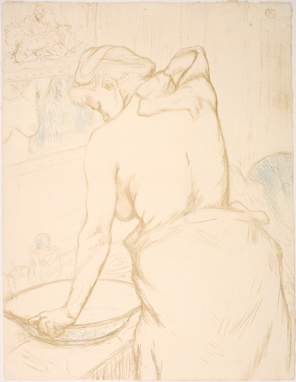 Femme qui se lave, la toilette - Henri de Toulouse Lautrec