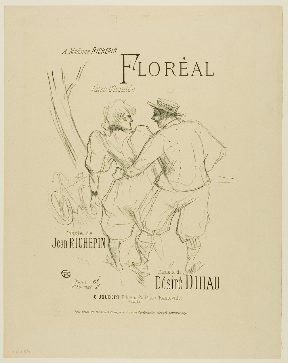 Floréal, de Mélodies de Désiré Dihau - Henri de Toulouse Lautrec
