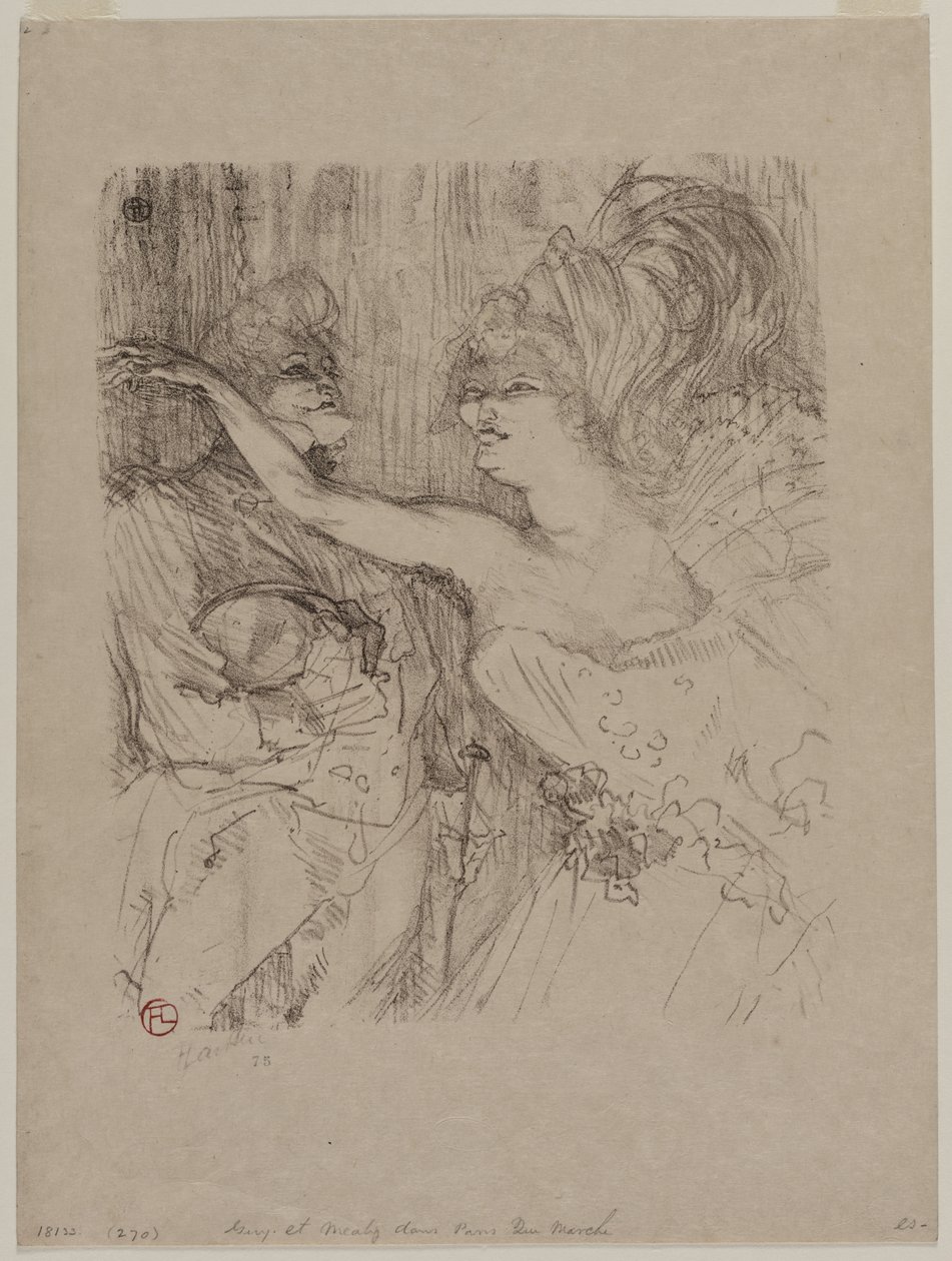 Guy et Mealy, dans « Paris qui Marche » - Henri de Toulouse Lautrec