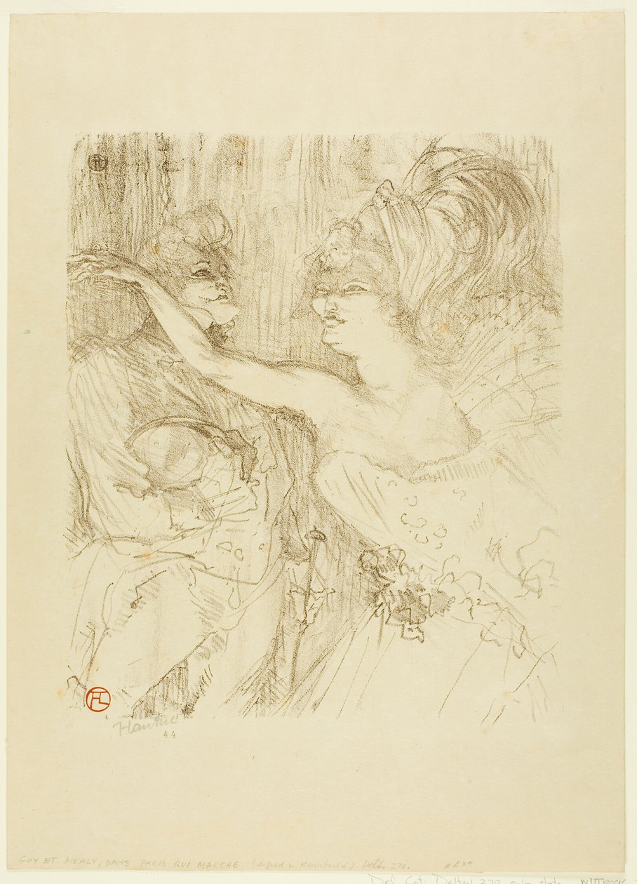 Guy et Mealy, dans "Paris qui Marche". - Henri de Toulouse Lautrec