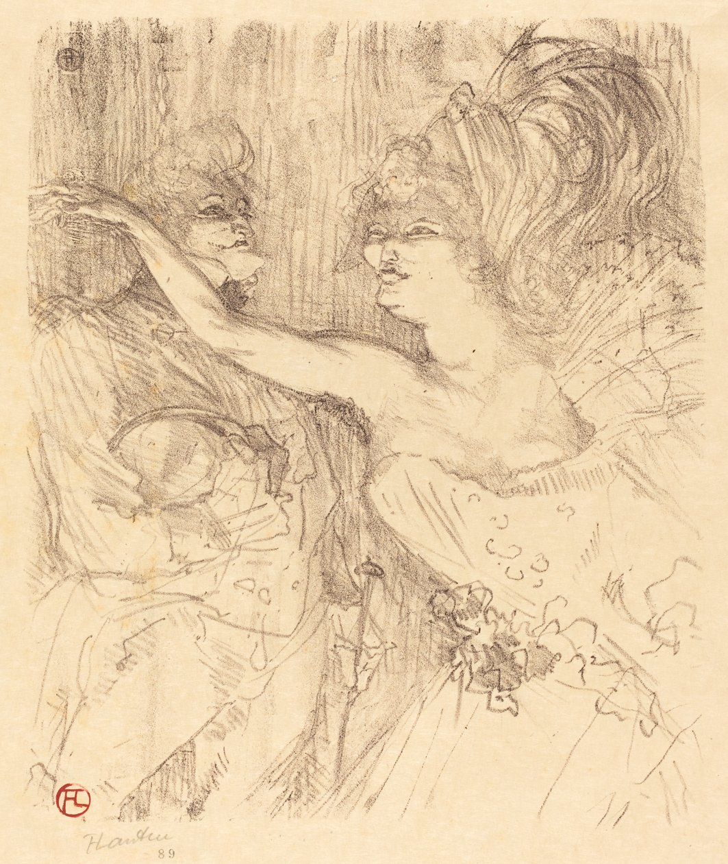 Guy et Mealy dans "Paris qui marche" - Henri de Toulouse Lautrec
