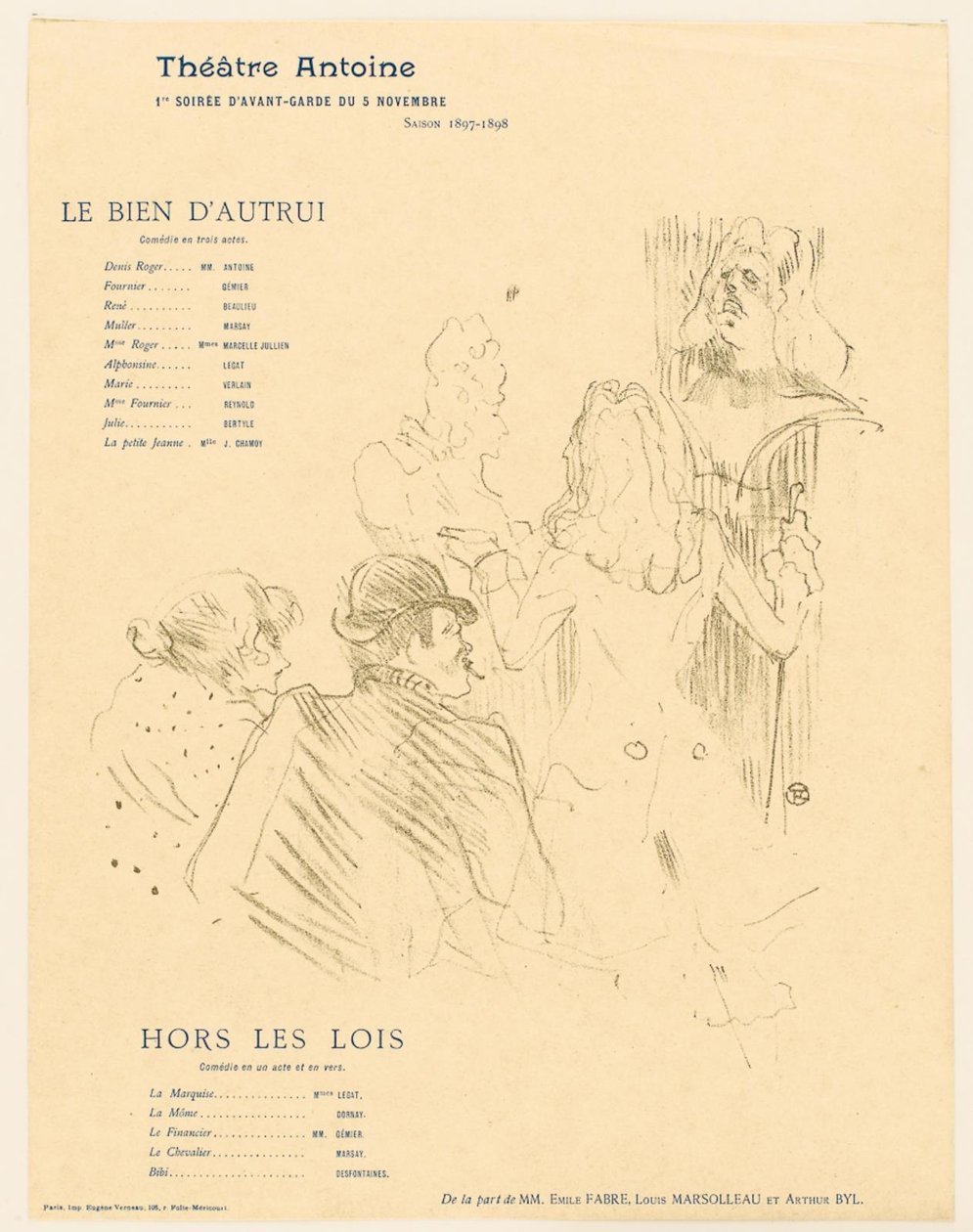 Hommage à Molière - Henri de Toulouse Lautrec