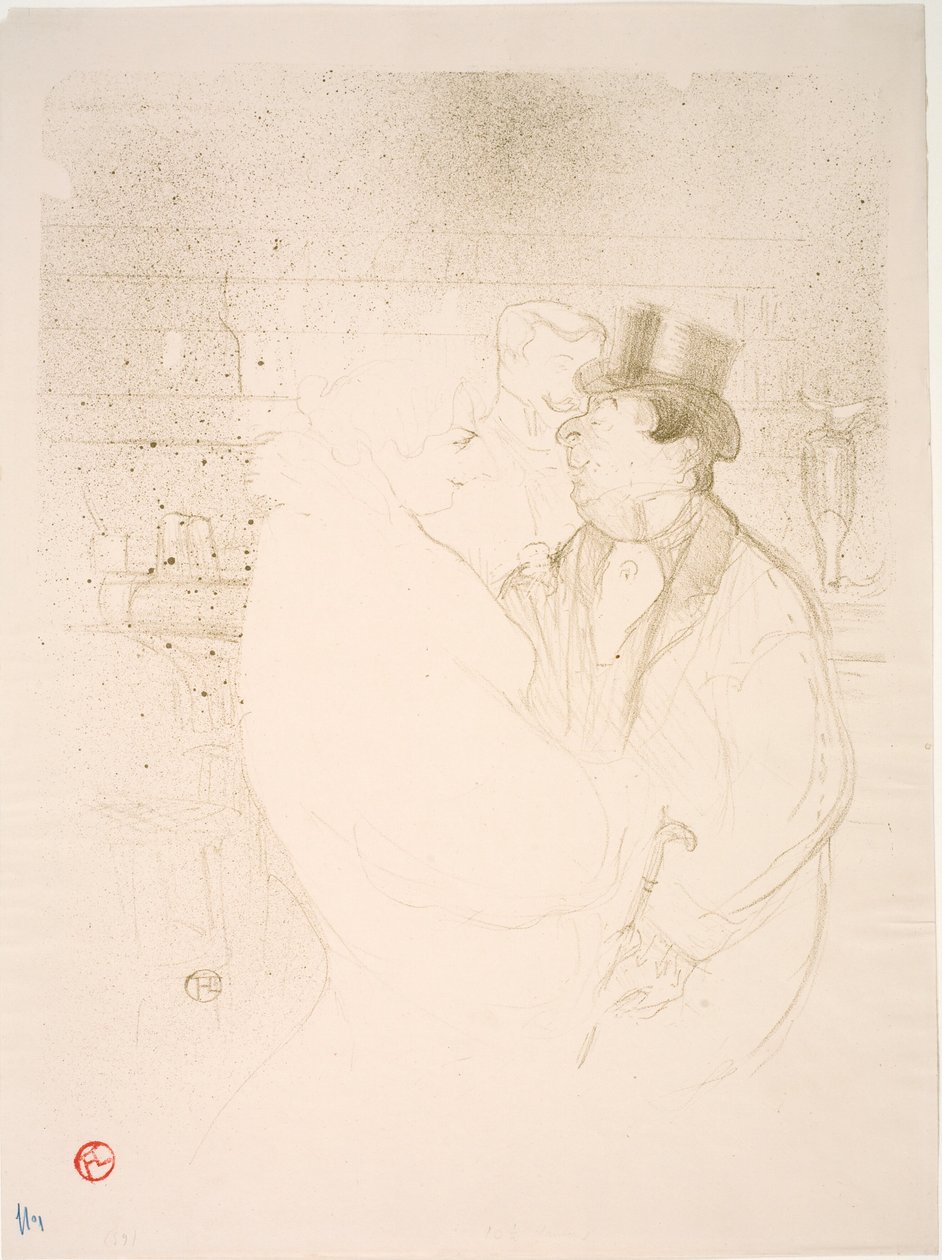 Ida Heath au Bar - Henri de Toulouse Lautrec