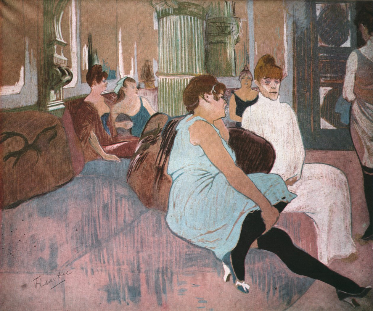 Dans le salon de la rue des Moulins, 1894, 1952 - Henri de Toulouse Lautrec