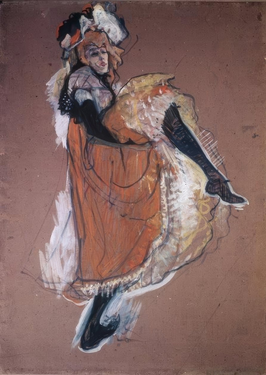 Jane Avril dansant - Henri de Toulouse Lautrec