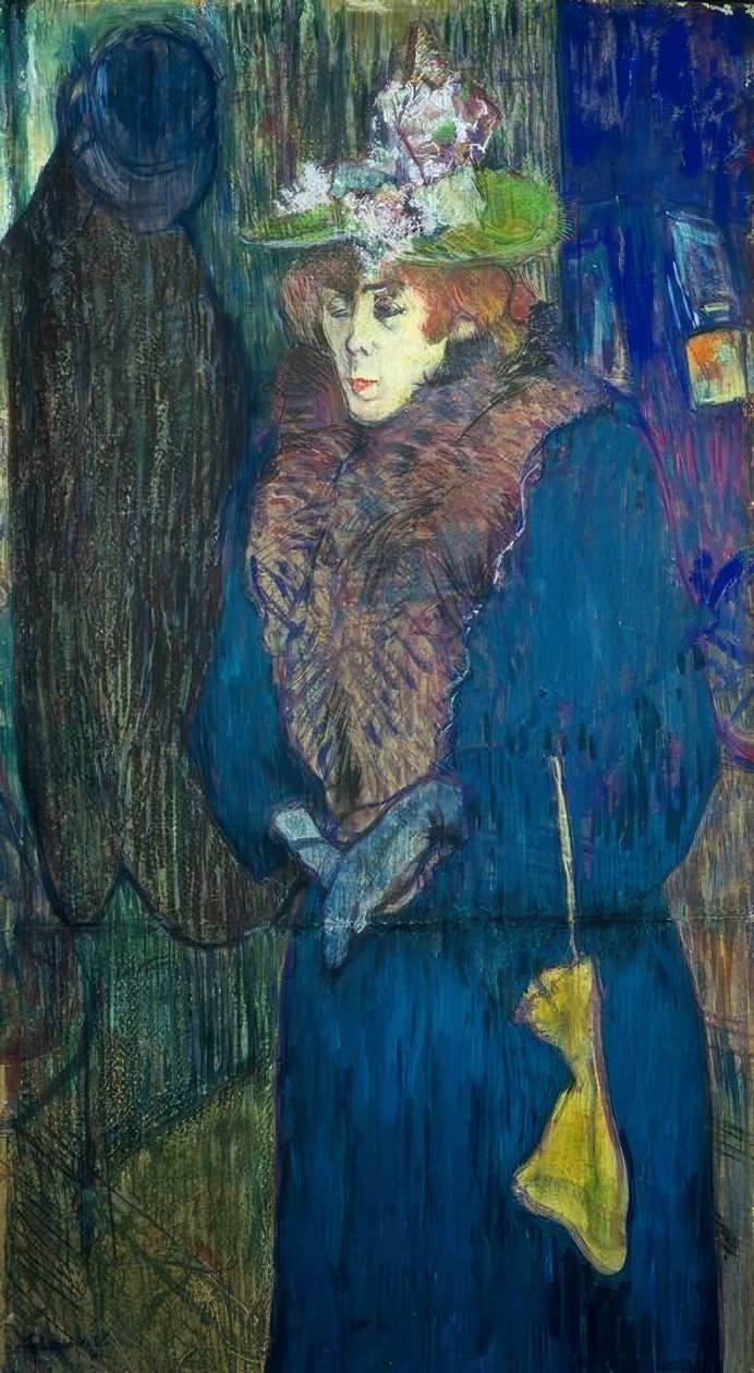 Jane Avril entrant au Moulin-Rouge - Henri de Toulouse Lautrec