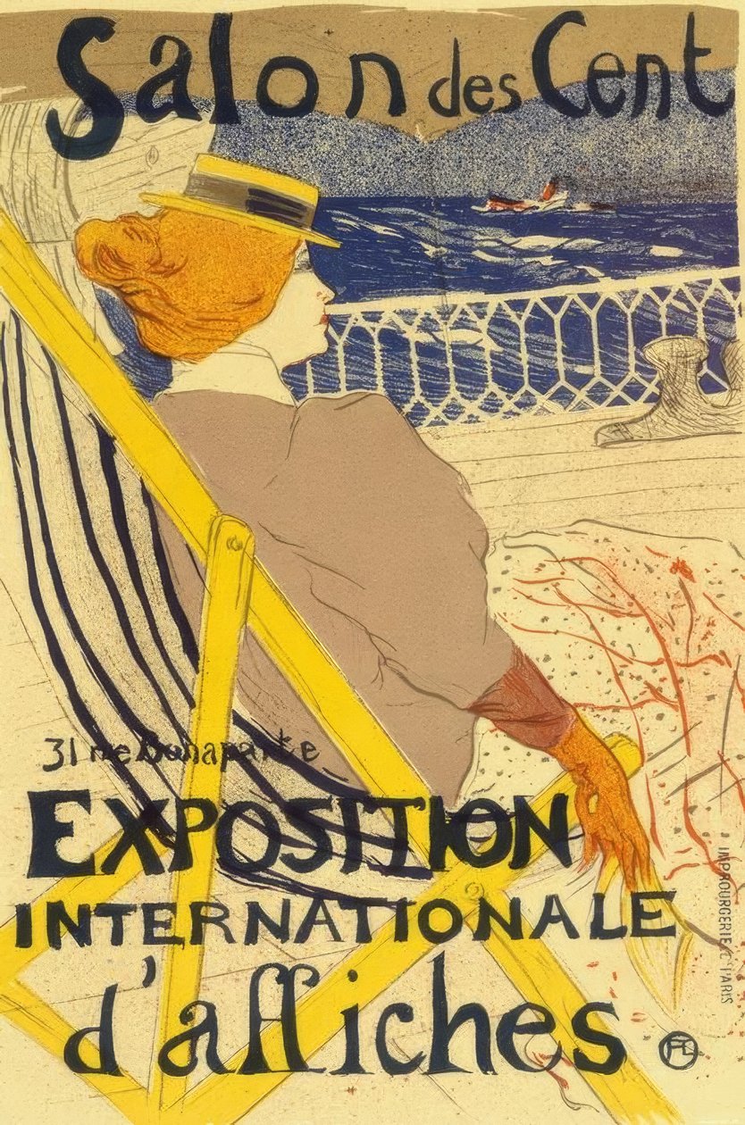 La Passagère du 54 ou Promenade en Yacht - Henri de Toulouse Lautrec