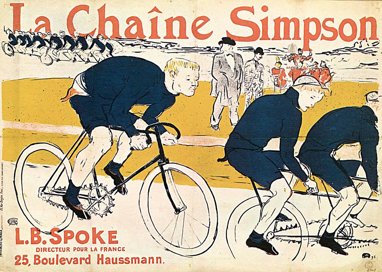 La chaîne Simson, Affiche publicitaire, 1896 - Henri de Toulouse Lautrec