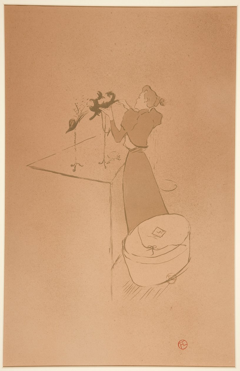 La modiste, Renée Vert - Henri de Toulouse Lautrec
