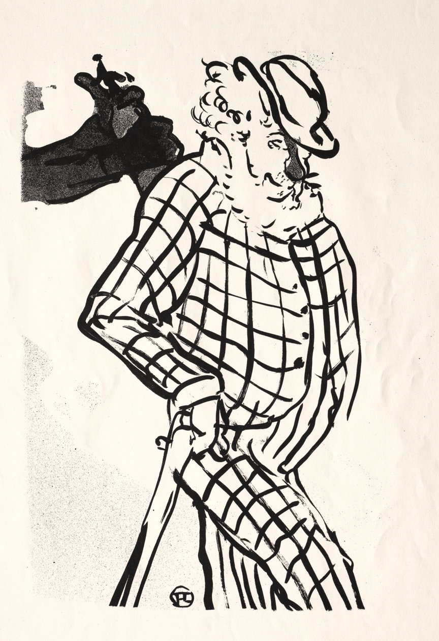 Le Café-concert : Chanteur américain - Henri de Toulouse Lautrec